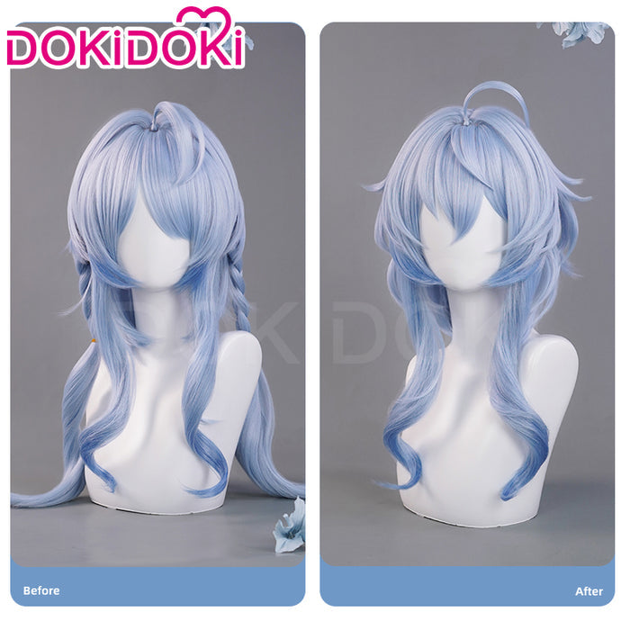 【Ready For Ship】DokiDoki Game Genshin Impact Cosplay Ganyu Lantern Rite Wig Gan Yu Long Straight Hair Twilight Blossom