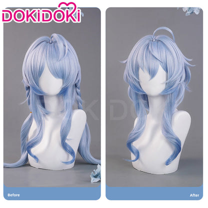【Ready For Ship】DokiDoki Game Genshin Impact Cosplay Ganyu Lantern Rite Wig Gan Yu Long Straight Hair Twilight Blossom