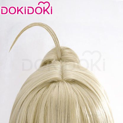 【Ready For Ship】DokiDoki Game Genshin Impact Cosplay Kirara Wig Long Straight Flaxen Brown Wig