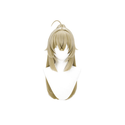 【Ready For Ship】DokiDoki Game Genshin Impact Cosplay Kirara Wig Long Straight Flaxen Brown Wig