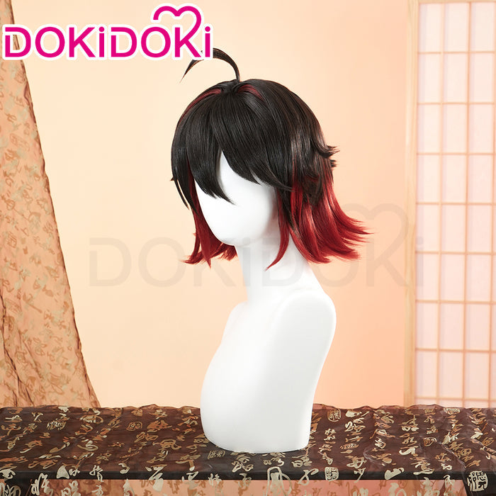 【Ready For Ship】DokiDoki Game Genshin Impact GaMing Cosplay  Wig Short Brown Ga Ming