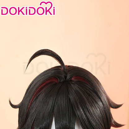 【Ready For Ship】DokiDoki Game Genshin Impact GaMing Cosplay  Wig Short Brown Ga Ming