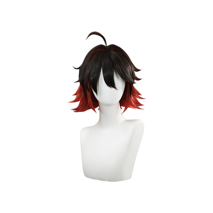 【Ready For Ship】DokiDoki Game Genshin Impact GaMing Cosplay  Wig Short Brown Ga Ming