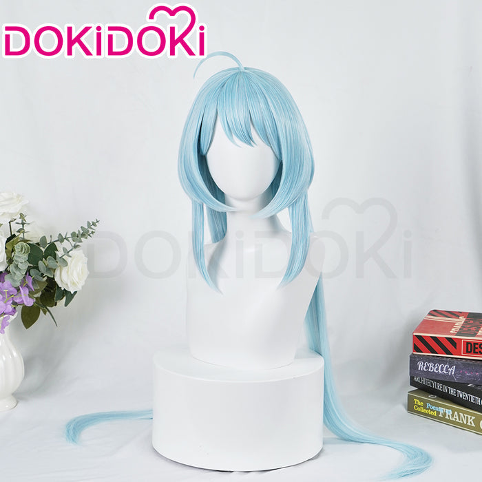 【Ready For Ship】DokiDoki Game Honkai Impact 3 Cosplay Griseo Wig Long Straight Blue Hair