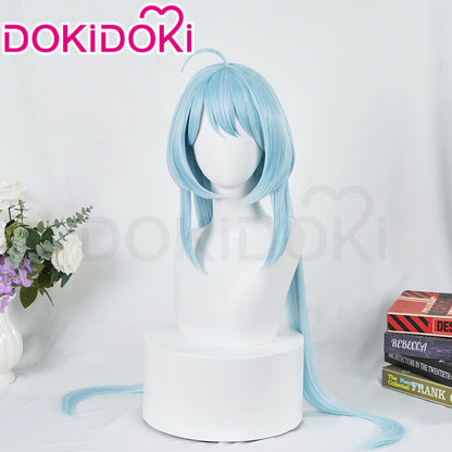 【Ready For Ship】DokiDoki Game Honkai Impact 3 Cosplay Griseo Wig Long Straight Blue Hair