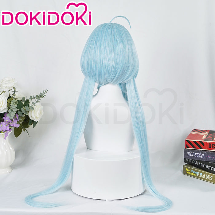 【Ready For Ship】DokiDoki Game Honkai Impact 3 Cosplay Griseo Wig Long Straight Blue Hair