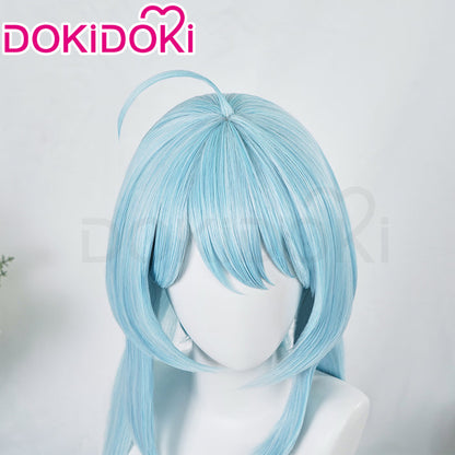 【Ready For Ship】DokiDoki Game Honkai Impact 3 Cosplay Griseo Wig Long Straight Blue Hair