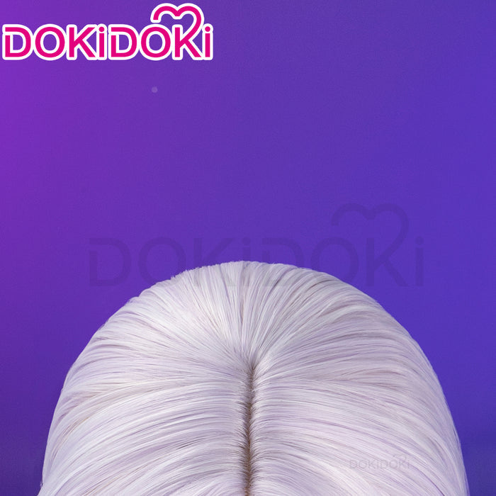 【Ready For Ship】DokiDoki Game Honkai: Star Rail Cosplay Black Swan Wig Long White Purple Hair