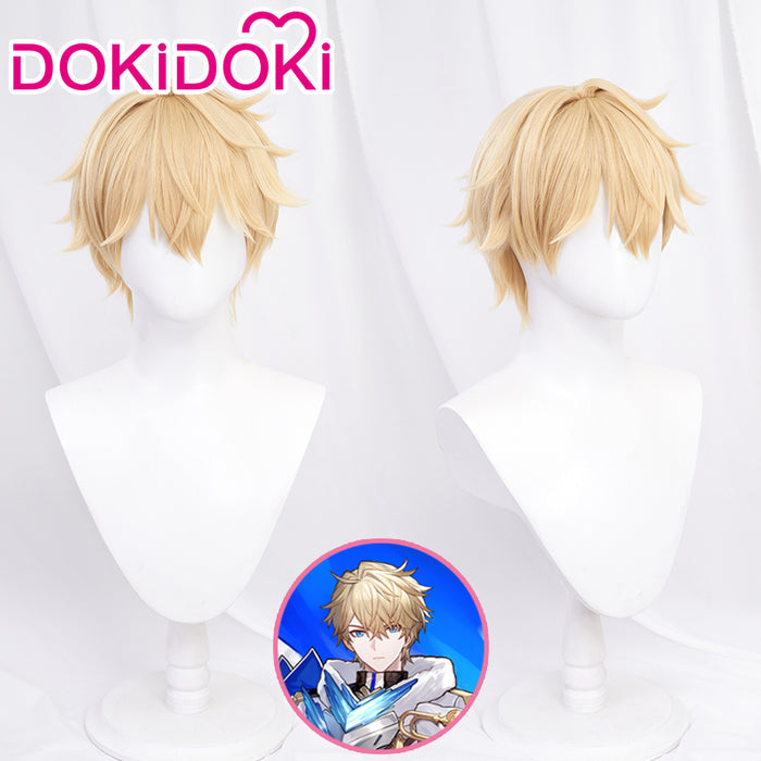 【Ready For Ship】DokiDoki Game Honkai: Star Rail Cosplay Gepard Landau Wig Gold Short