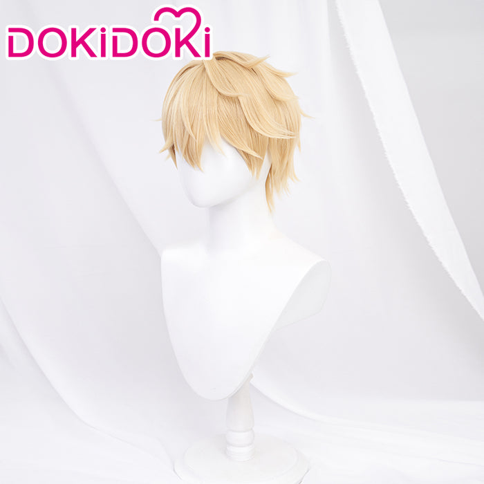 【Ready For Ship】DokiDoki Game Honkai: Star Rail Cosplay Gepard Landau Wig Gold Short