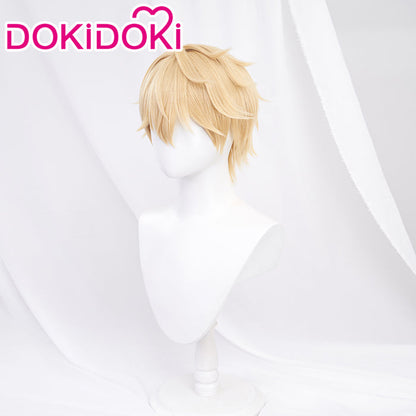 【Ready For Ship】DokiDoki Game Honkai: Star Rail Cosplay Gepard Landau Wig Gold Short