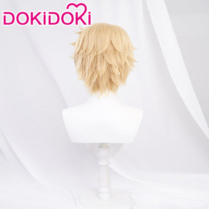 【Ready For Ship】DokiDoki Game Honkai: Star Rail Cosplay Gepard Landau Wig Gold Short