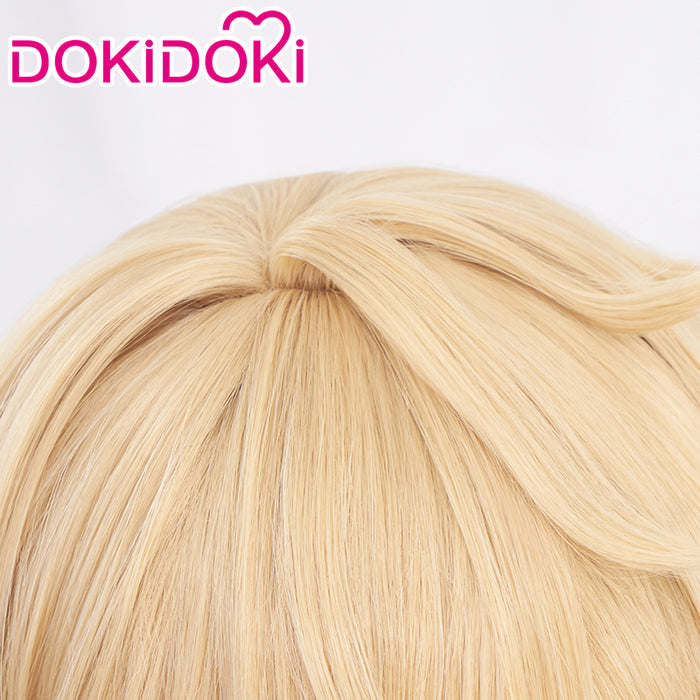 【Ready For Ship】DokiDoki Game Honkai: Star Rail Cosplay Gepard Landau Wig Gold Short