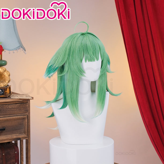【Ready For Ship】DokiDoki Game Honkai: Star Rail Cosplay Huo Huo Wig Long Straight Green Gradient Hair Huohuo