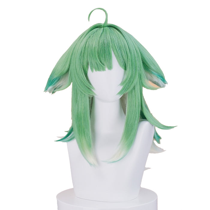 【Ready For Ship】DokiDoki Game Honkai: Star Rail Cosplay Huo Huo Wig Long Straight Green Gradient Hair Huohuo