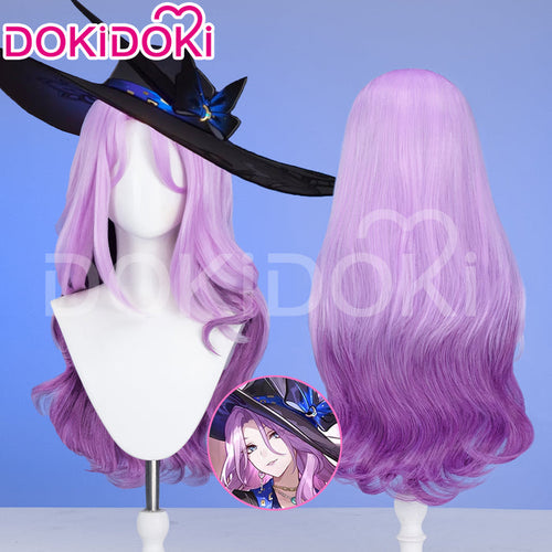 【Ready For Ship】DokiDoki Game Honkai: Star Rail Cosplay Jade Wig Long Curly Pink Purple Hair