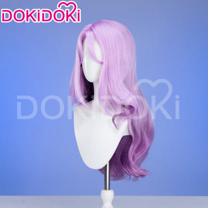 【Ready For Ship】DokiDoki Game Honkai: Star Rail Cosplay Jade Wig Long Curly Pink Purple Hair
