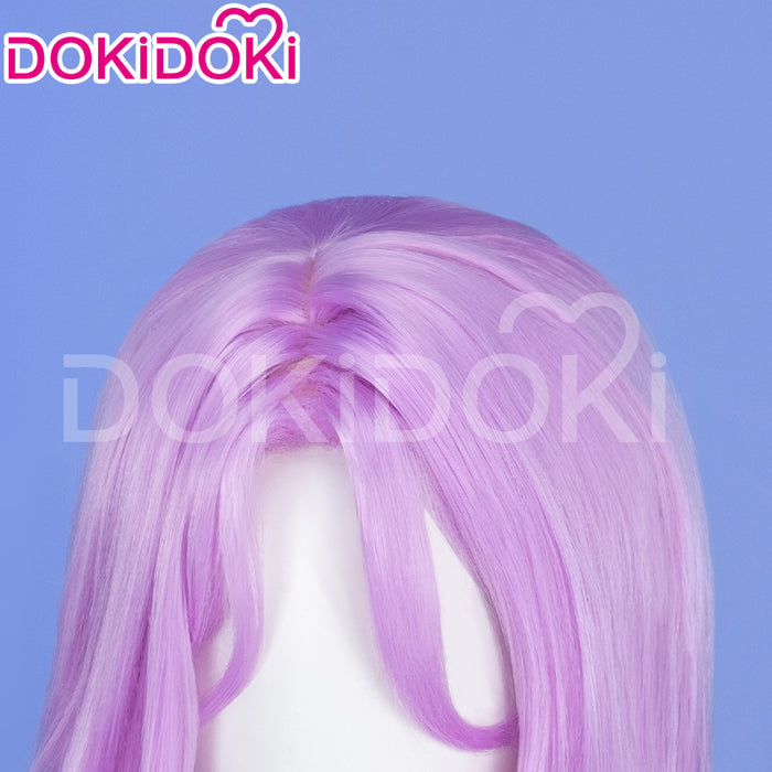 【Ready For Ship】DokiDoki Game Honkai: Star Rail Cosplay Jade Wig Long Curly Pink Purple Hair