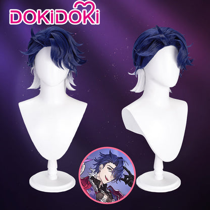 【Ready For Ship】DokiDoki Game Honkai: Star Rail Cosplay Sampo Koski Cosplay Wig Short Straight White Blue