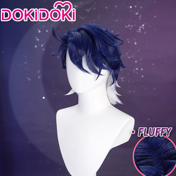 【Ready For Ship】DokiDoki Game Honkai: Star Rail Cosplay Sampo Koski Cosplay Wig Short Straight White Blue