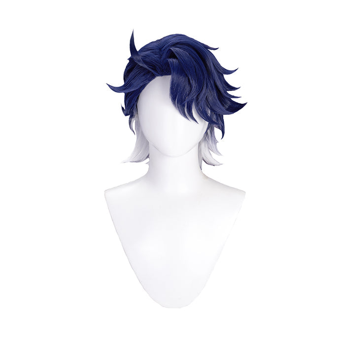 【Ready For Ship】DokiDoki Game Honkai: Star Rail Cosplay Sampo Koski Cosplay Wig Short Straight White Blue