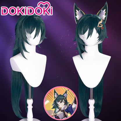 【Ready For Ship】DokiDoki Game Honkai: Star Rail Cosplay Yukong Wig Long Straight Green Yu Kong