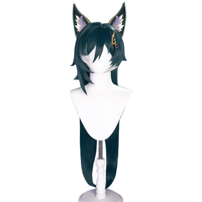 【Ready For Ship】DokiDoki Game Honkai: Star Rail Cosplay Yukong Wig Long Straight Green Yu Kong