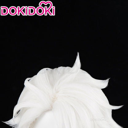 【Ready For Ship】DokiDoki Game Identity V  Hidden Truth - Pure White Prophet Cosplay Seer Eli Clark Wig Short White Hair idv