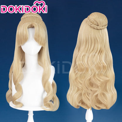 【Ready For Ship】Dokidoki Game Lord of the Mysteries Cosplay Audrey Hall Wig Long Curly Yellow Wig