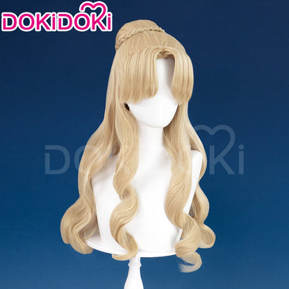 【Ready For Ship】Dokidoki Game Lord of the Mysteries Cosplay Audrey Hall Wig Long Curly Yellow Wig