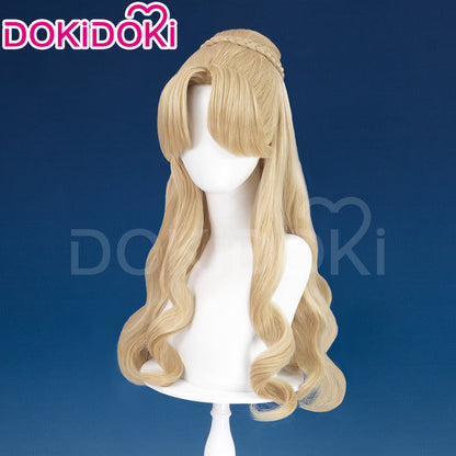 【Ready For Ship】Dokidoki Game Lord of the Mysteries Cosplay Audrey Hall Wig Long Curly Yellow Wig
