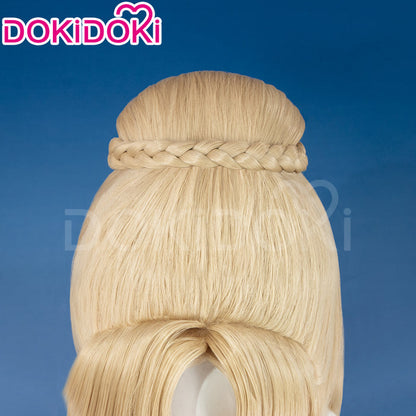 【Ready For Ship】Dokidoki Game Lord of the Mysteries Cosplay Audrey Hall Wig Long Curly Yellow Wig