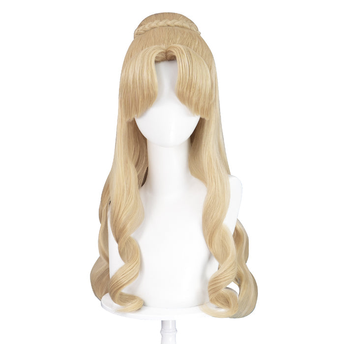 【Ready For Ship】Dokidoki Game Lord of the Mysteries Cosplay Audrey Hall Wig Long Curly Yellow Wig