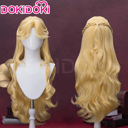 【Ready For Ship】Dokidoki Game Lord of the Mysteries Cosplay Audrey Hall Wig Long Curly Yellow Wig