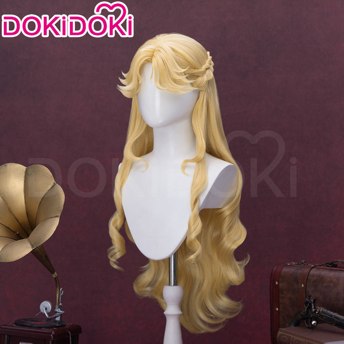 【Ready For Ship】Dokidoki Game Lord of the Mysteries Cosplay Audrey Hall Wig Long Curly Yellow Wig