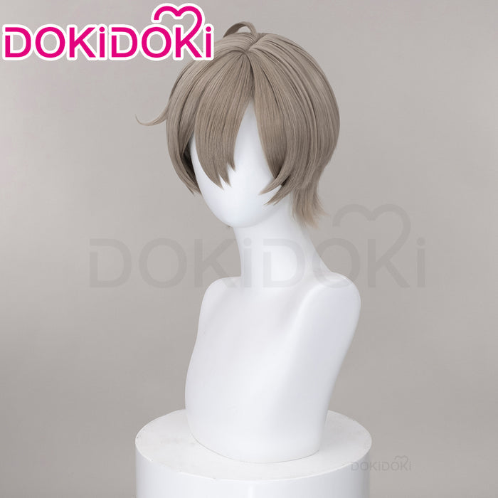 【Ready For Ship】Dokidoki Game MILGRAM Cosplay ES Wig Short Straight Grey Hair
