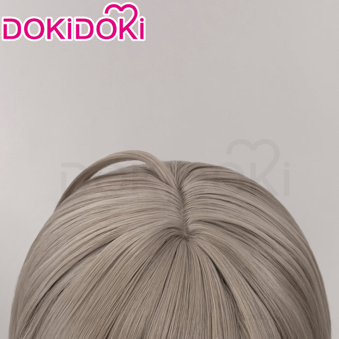 【Ready For Ship】Dokidoki Game MILGRAM Cosplay ES Wig Short Straight Grey Hair