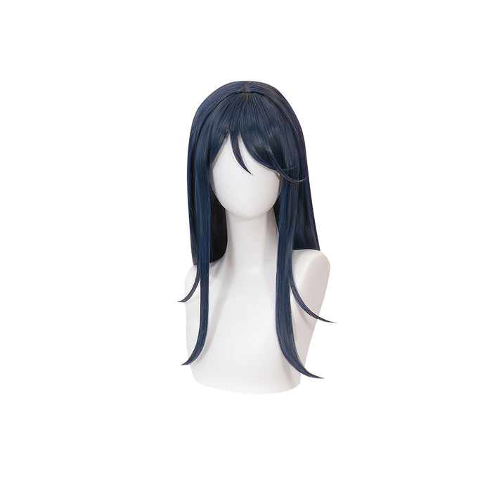 【Ready For Ship】DokiDoki Game Prooject Sekaai Colorful Staage! Cosplay Hoshinoo Ichikaa Wig Long Straight Dark Blue Hair
