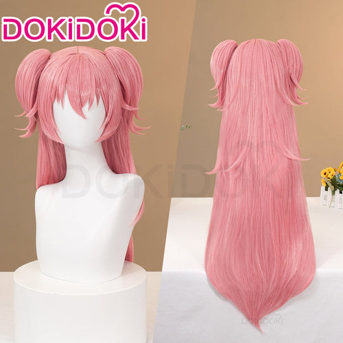 【Ready For Ship】DokiDoki Game Prooject Sekaai Colorful Staage! Cosplay Momoii Airii Wig Long Straight Pink Hair