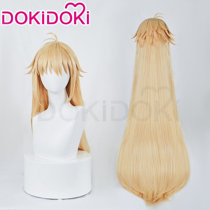 【Ready For Ship】DokiDoki Game Tsukihime Cosplay Arcueid Brunestud Wig Long Straight Linen Hair