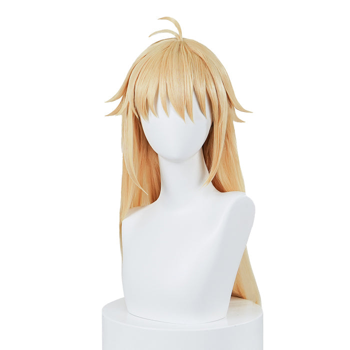 【Ready For Ship】DokiDoki Game Tsukihime Cosplay Arcueid Brunestud Wig Long Straight Linen Hair