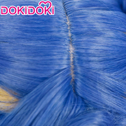 【Ready For Ship】DokiDoki Game Valorant Cosplay Neon Cosplay Wig Blue Yellow