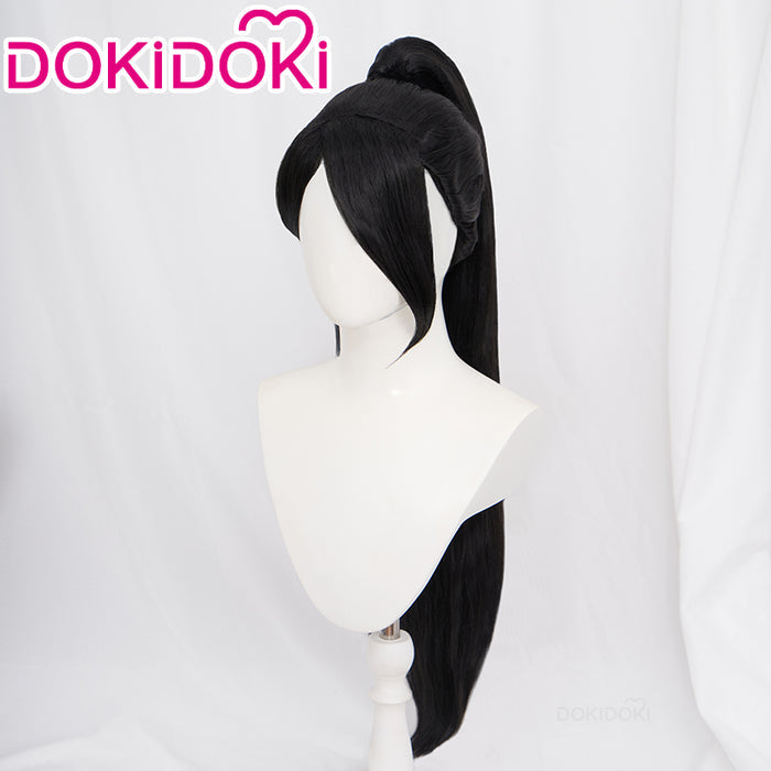【Ready For Ship】DokiDoki Game Valorant Cosplay Sage Wig Long Straight Black Hair