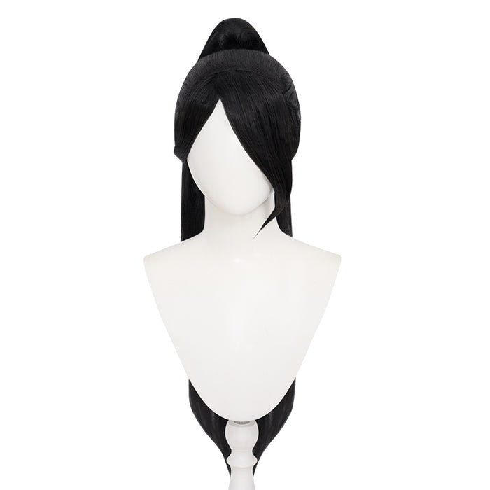 【Ready For Ship】DokiDoki Game Valorant Cosplay Sage Wig Long Straight Black Hair