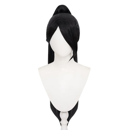 【Ready For Ship】DokiDoki Game Valorant Cosplay Sage Wig Long Straight Black Hair