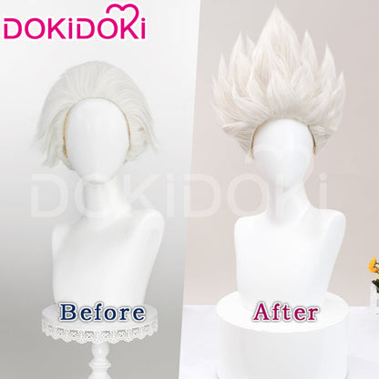 【Ready For Ship】DokiDoki Game Zenless Zone Zero Cosplay Billy the Kid Wig Short Straight White Hair