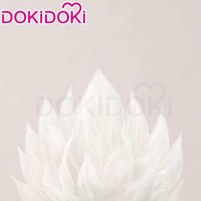 【Ready For Ship】DokiDoki Game Zenless Zone Zero Cosplay Billy the Kid Wig Short Straight White Hair