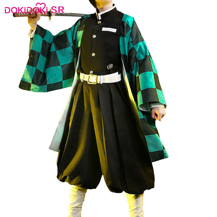 【Ready For Ship】DokiDoki-SR Anime Cosplay  Costume Men Halloween Black Uniform