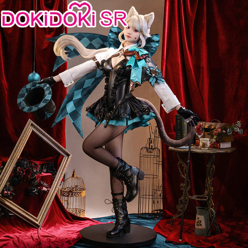 【Ready For Ship】DokiDoki-SR Game Genshin Impact Cosplay Lynette Costume / Hat Fontaine