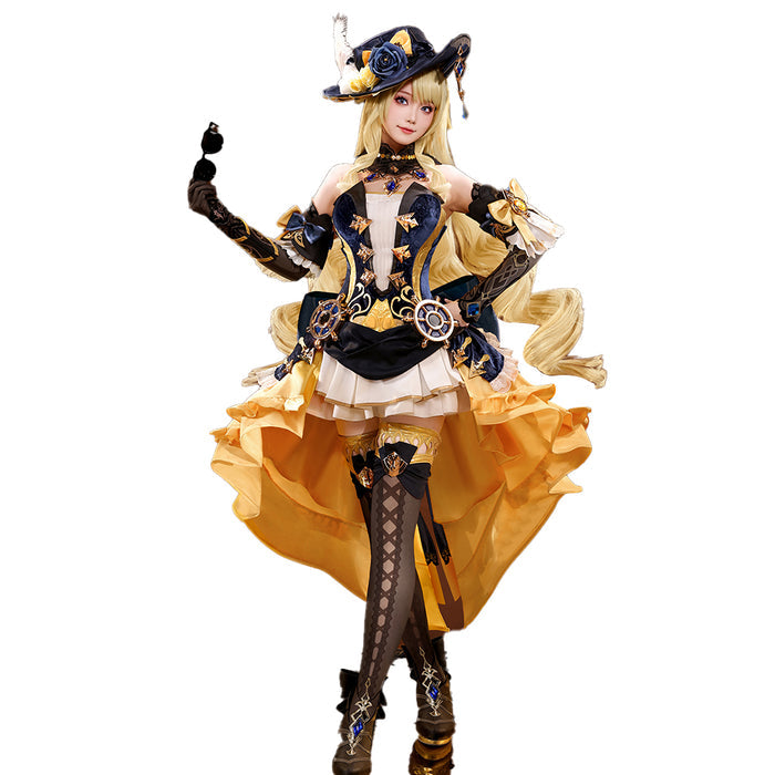 【Ready For Ship】DokiDoki-SR Game Genshin Impact Cosplay Navia Costume Fontaine Halloween